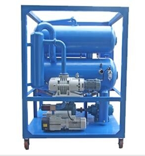 इलेक्ट्रिक कोल्ड स्टील 9000L ट्रांसफार्मर तेल निस्पंदन मशीन 0-80C तापमान के लिए डबल वैक्यूम पंप के साथ