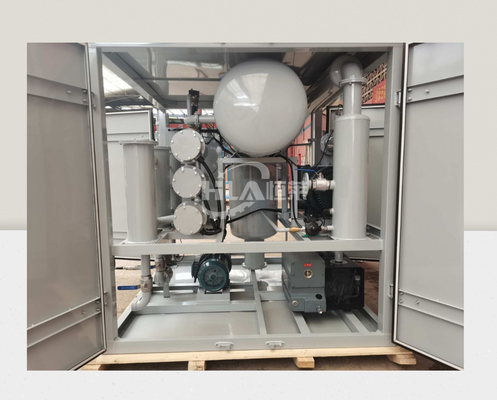48KW हीटिंग पावर ऑयल प्यूरीफायर मशीन 0.04MPa दबाव पर प्रभावी तेल सफाई के लिए