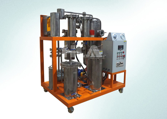 पीएलसी ऑटो कंट्रोल पैनल स्वचालित मैनुअल संचालन और ग्राहक के अनुरोध के अनुसार के लिए खाना पकाने के तेल शुद्धिकरण मशीन