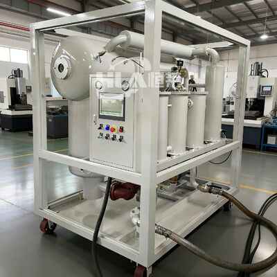 तेल चिपचिपाहट रेंज 10-400 CSt टरबाइन तेल निस्पंदन मशीन टरबाइन तेल डीगैसीकरण और पायसीकरण मान के साथ 15 मिनट से कम GBF 7305