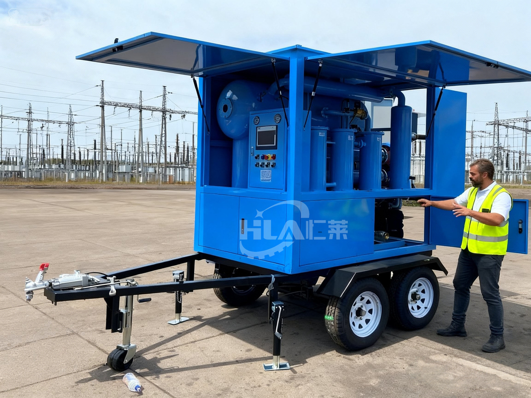 मोबाइल तेल शोधक का कॉम्पैक्ट और टिकाऊ उपकरण ≤0.4 एमपीए वैक्यूम स्तर -0.06～-0.099 एमपीए