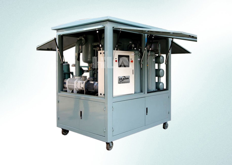 टच स्क्रीन नियंत्रण पैनल के साथ निविड़ अंधकार ट्रांसफार्मर मोबाइल तेल शोधक